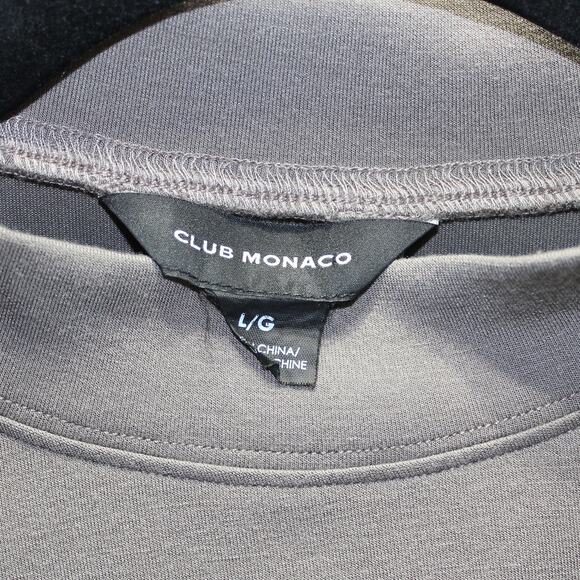 Club Monaco Twist Detail Taupe Blouse Top Size Large - Picture 5 of 5